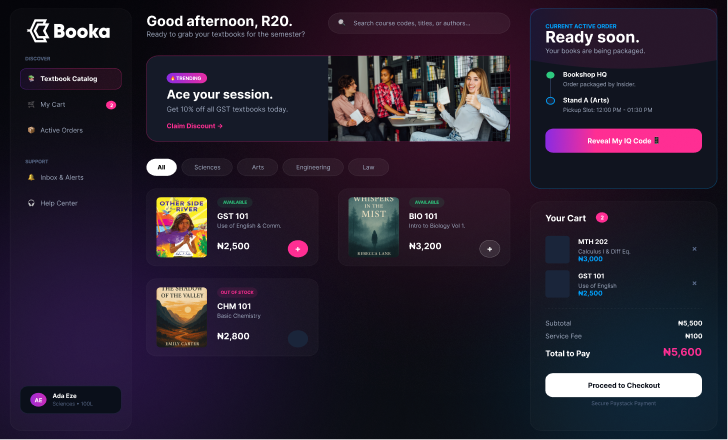 Booka Dashboard